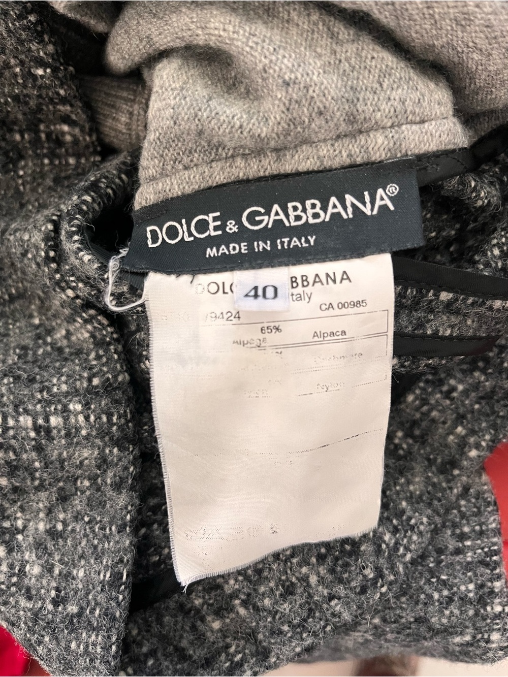 Dolce & Gabbana Alpaca Blend Blazer Cardigan Layered Look Jacket - Picture 4 of 6